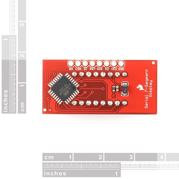 Hobbytronics. 7-Segment Serial Display - Red