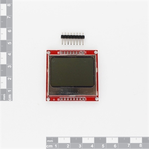 thumbnail image 2 of 84x48 Nokia 5110 LCD Module With Blue Backlight & Adapter PCB (Arduino/Raspberry Pi) 2 of 6