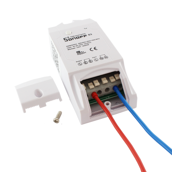 Hobbytronics. Sonoff G1 GPRS/GSM Remote Power Smart Switch