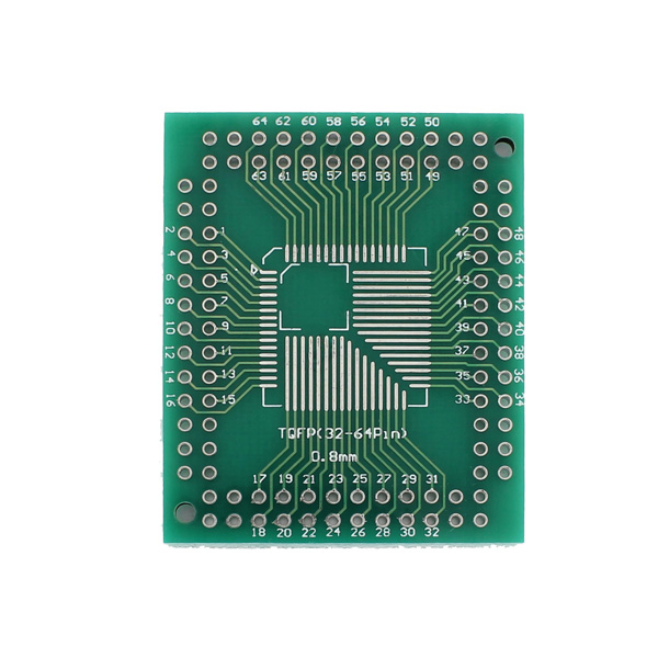 10 pcs QFP//TQFP//LQFP//FQFP 32//44//64//80//100 to DIP Adapter PCB Board Converter