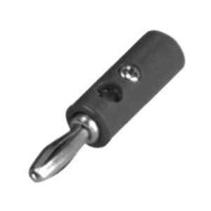 Picture of PLUG BANANA 4mm BLK RND SCR-TYPE