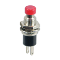 Picture of PUSH BUTTON SWITCH N.O. SPST 1A RED SOLDER M7