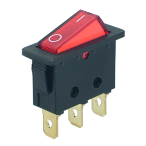 Picture of ROCKER SWITCH SPST 11x30 RED ILU