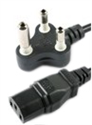 Picture of MAINS LEAD PLUG TOP TO IEC SOCKET 1.8M BLACK