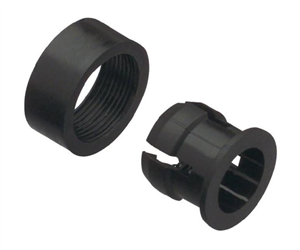 Picture of 5mm 2P BLACK PLASTIC LED HOLDER - MPQ=5PCS