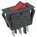 Picture of ILLUMINATED ROCKER SWITCH SPST RED 12.8x32