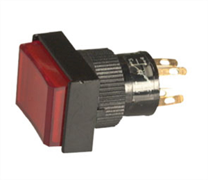 Picture of PUSH SWITCH N.O 15mm MOM IL RD