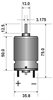 Picture of BRUSH MOTOR 12VDC 25A 6K3RPM