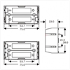 Picture of BATTERY HOLDER FOR 2x18650 LITHIUM
