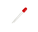 Picture of LED 5mm RED DIFFUSE ROUND FLANGELESS 2.2V 20mA 800