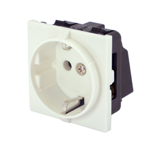 Picture of SCHUKO MAINS SOCKET SNAPFIT PANEL MOUNT