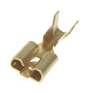 Picture of TERMINAL UN-INS BRASS 6.35mmx0.8 FEM