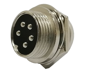 Picture of 5W 16mm P/M-MIC-PLUG 5A 125V AVIATION CONNECTOR