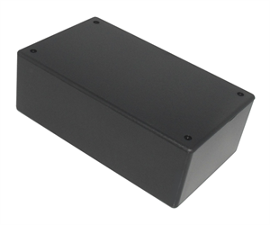 Picture of PLASTIC BOX BLACK RIBLESS ABS 131x69x44