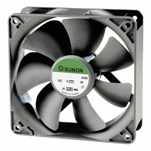 Picture of 12VDC AXIAL FAN 92sqx25mm BAL 51CFM LEAD