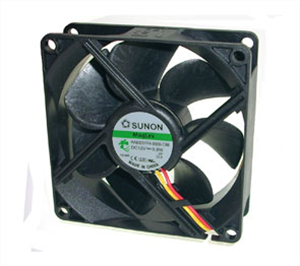 Picture of 12VDC AXIAL FAN 80sqx25mm VAP 24CFM 3-WIRE