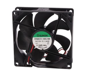 Picture of 12VDC AXIAL FAN 92sqx25mm SLV 51CFM LEAD