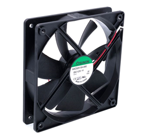 Picture of 12VDC AXIAL FAN 120sqx25mm SLV 55CFM 3-WIRE