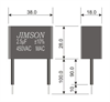 Picture of CAPACITOR C/FAN 2uF 450VAC WIRE LEADS