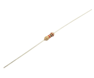 Picture of RESISTOR 1/4W RND C/F 5%  120E - LOOSE