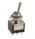 Picture of MINI TOGGLE SWITCH DPDT P/M SOL 2A