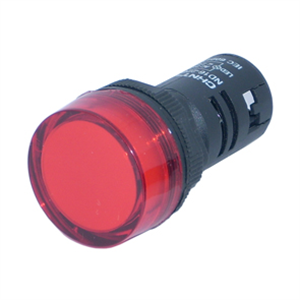 Picture of PILOT LAMP RND D22 220V RED