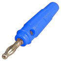 Picture of PLUG BANANA 4mm BLU RND RUBBER