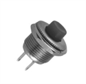 Picture of PUSH BUTTON SWITCH N.O. SPST BLACK SOLDER M12 D=14