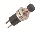 Picture of PUSH BUTTON SWITCH N.C. SPST 1A BLACK SOLDER M7