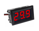 Picture of PANEL MOUNT DC VOLTMETER RED 4.5-30VDC