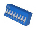Picture of DIP SWITCH STD 8POLE 100mA 7.62mm BLUE