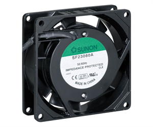 Picture of 220V AXIAL FAN 80sqx38mm SLV 23CFM LEAD