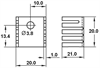 Picture of HEATSINK FOR TO220 21x20x20 NATURAL