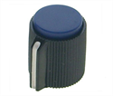 Picture of KNOB PLA BLU SCR LIN 13x13x6.4