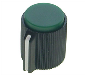 Picture of KNOB PLASTIC GREEN SCR W/LINE 13x13x6.4