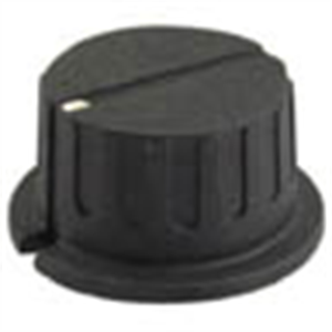 Picture of KNOB PLA BLK SCR DOT 35x18x6.4