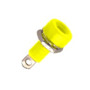 Picture of SOCK BANANA 4mm YELLOW SOLDER