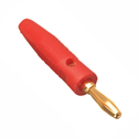 Picture of PLUG BANANA 4mm RED RND RUBBER