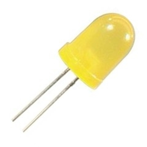 Picture of LED 10MM RND DI-YL 90mcd 50D