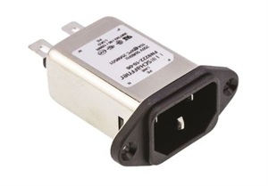 Picture of C14 IEC FILTER PLUG MALE P/M 250V 10A 400MHZ