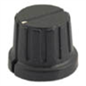 Picture of KNOB PLA BLK RND LIN 21x16x6.4