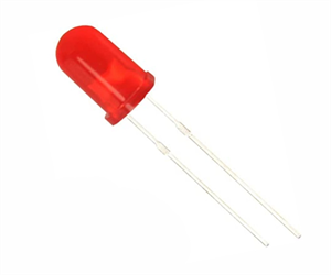 Picture of LED L/C 5mm DI-RED RND 8mcd 35D