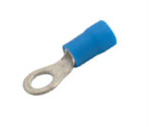 Picture of BLUE TERMINAL PRE-INS 6.4mm RING - MPQ=10