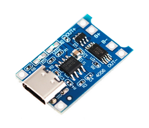 Picture of USB-C LITHIUM 18650 BATTERY CHARGER 1A