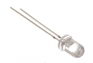 Picture of LED 5mm CL-VIOLET 395-400nm RND 30DEG LEG=16mm