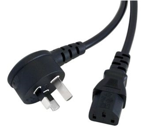 Picture of POWER LEAD R/A 10A 3P FLAT - IEC SOCKET 1.5M