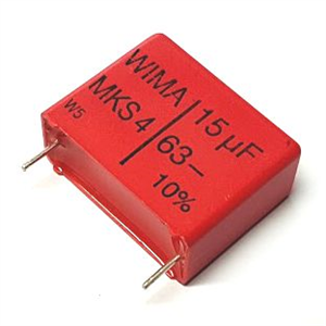 Picture of CAP POLYESTER 15uF 63V P=22