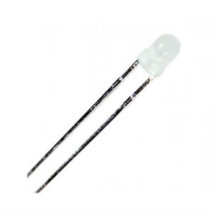 Picture of LED 3mm FR-RD+GR RND 2-P 45D