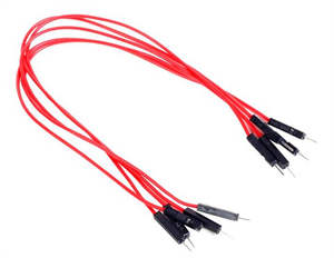 Picture of JUMPER LEAD 200mm PLUG-PLUG RED-10P/BAG