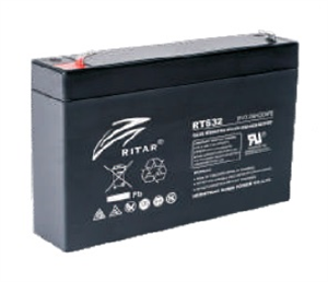 Picture of BATTERY SLA 6V 3.2AH 134x35x61mm